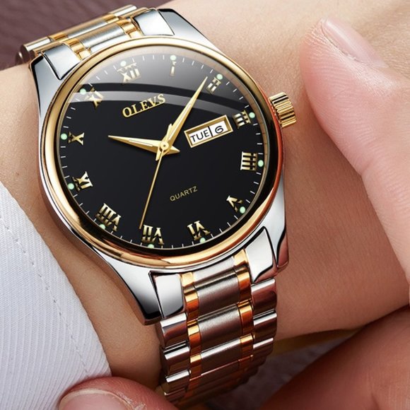 Couple Watches Stainless Steel Waterproof Luminous - Picture 4 of 9